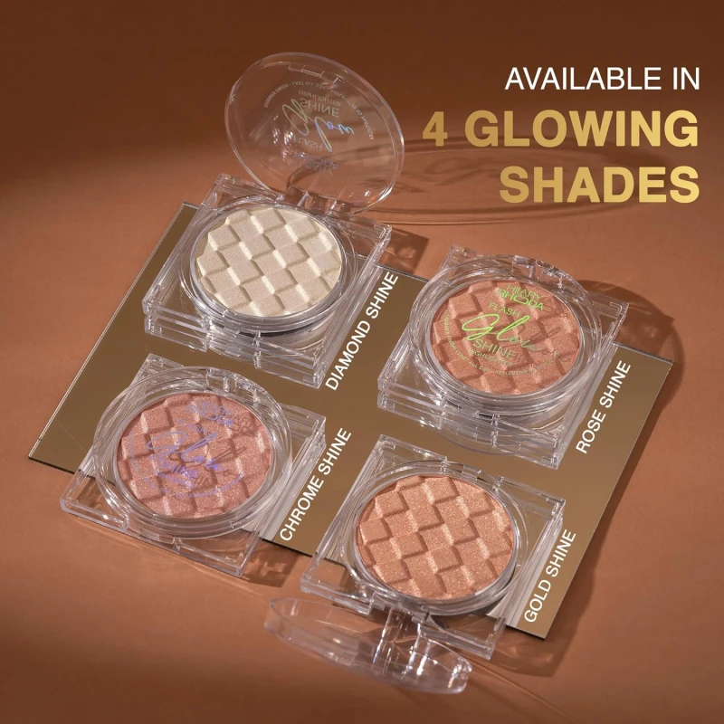 Hilary Rhoda Flash Glow Shine Highlighter | Rich Colour Payoff | Superfine Particles | 3D Reflective Glow | Blends Flawlessly -7g (Gold Shine -Shade 04) thumbnail 5